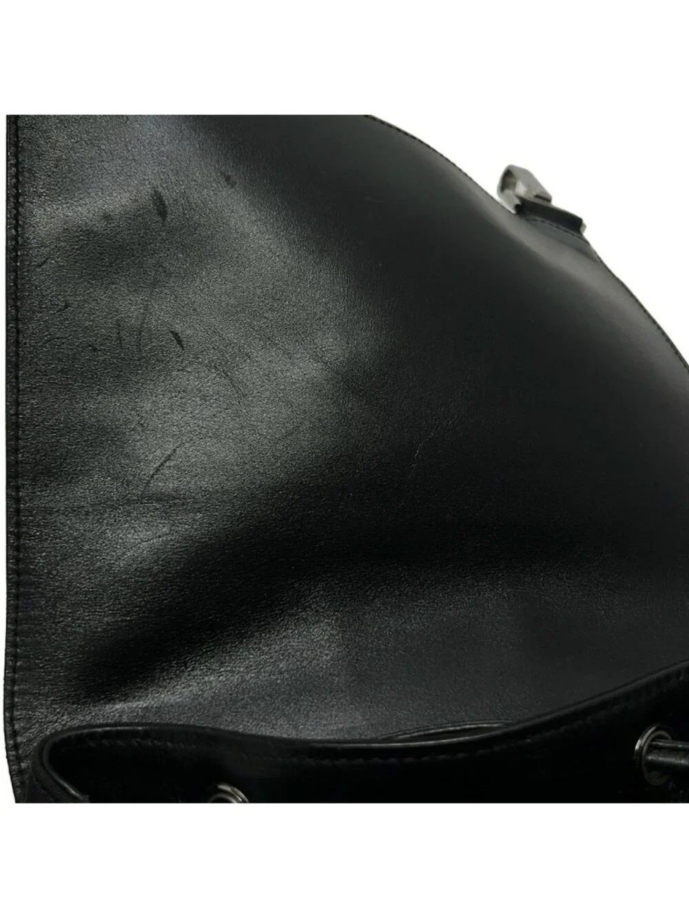 Gucci Backpack Black Drawstring Leather